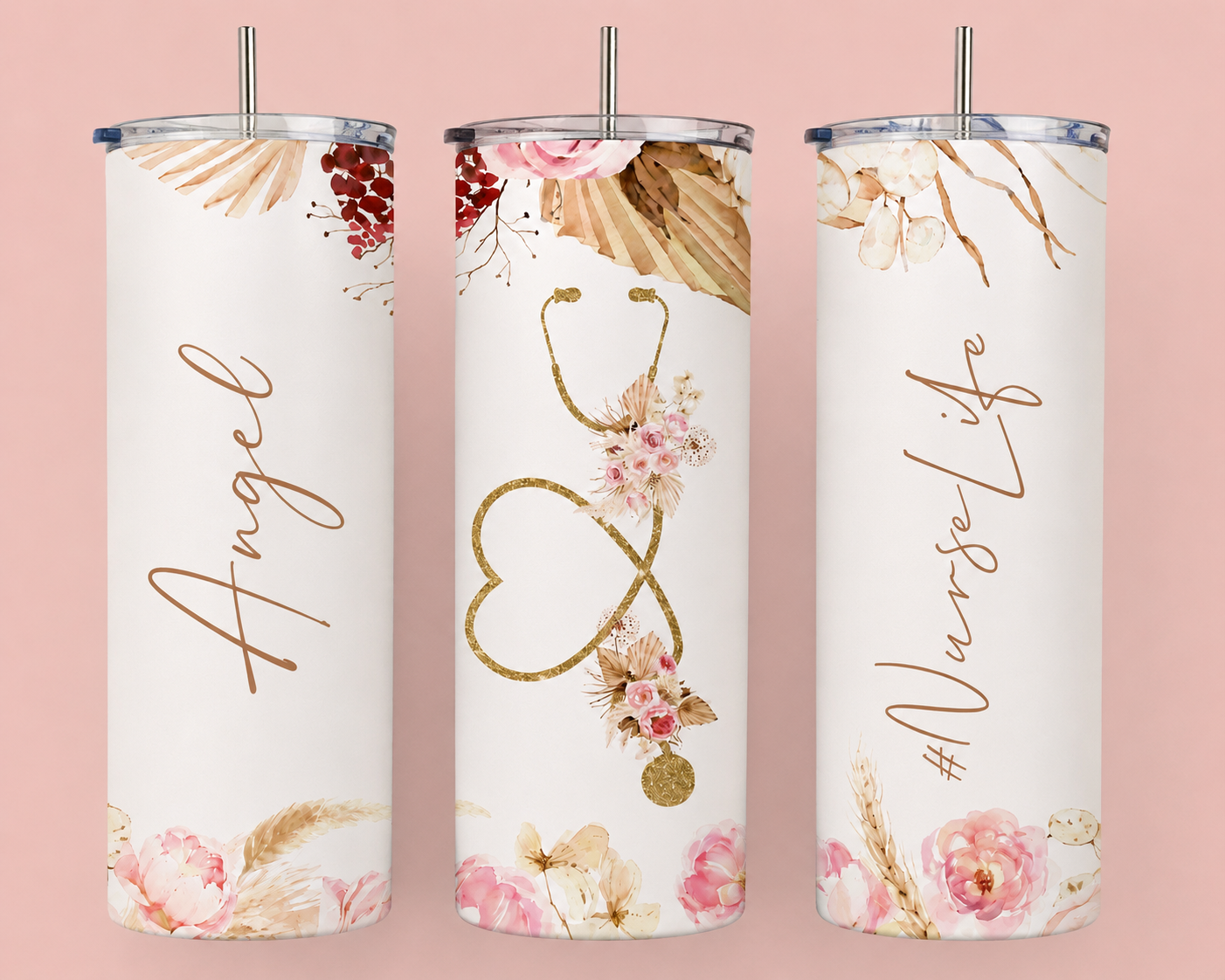 20oz Personalized Nurse Life Tumbler